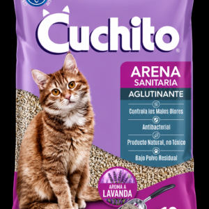 Arena Sanitaria Cuchito Aglutinante - Lavanda  10 Kg